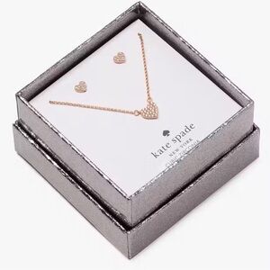 NWT Kate Spade earrings and necklace set